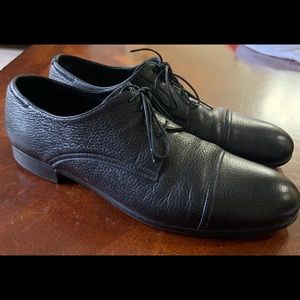 Ermenegildo Zegna Pebble Grain Dark Oxfords Derby